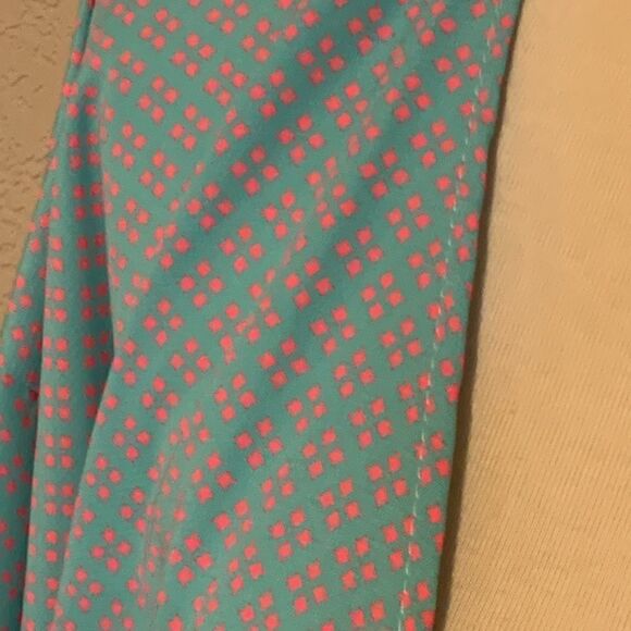 Primi Teal & Hot Pink Geometric Kimono M Swim Cov - Picture 7 of 12